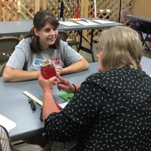 Fair Judge with Youth - Canned Foods