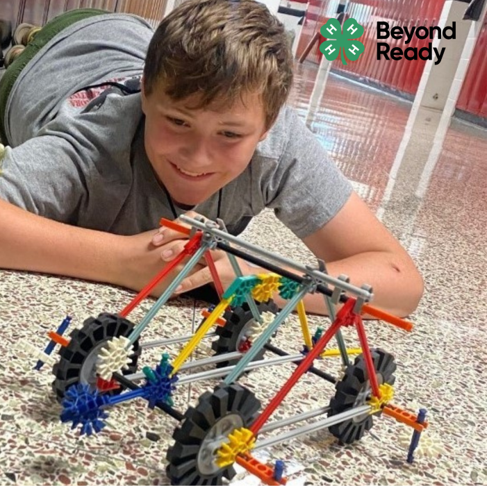 Beyond Ready male youth engaging in STEM activity